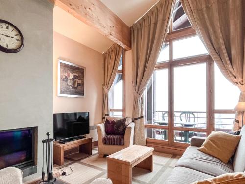 South facing 2-bed apartment with fireplace, Terrasses dEos