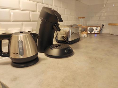 Dapur atau dapur kecil di Un Nid dans la Pinède