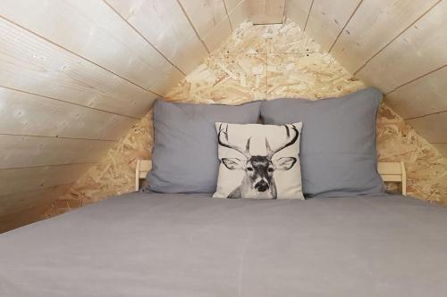 Postel nebo postele na pokoji v ubytování Une pause là-haut!