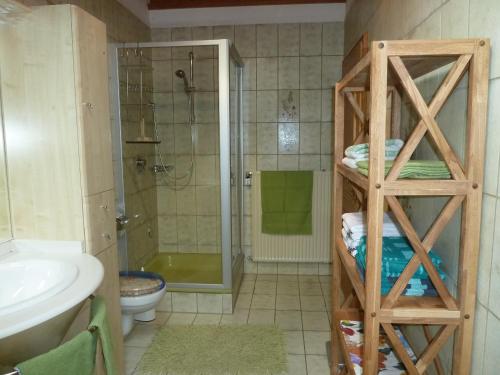 Koupelna v ubytování Haus Hopfenseeblick