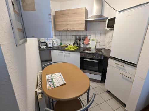 Η κουζίνα ή μικρή κουζίνα στο Appartment Böhlen