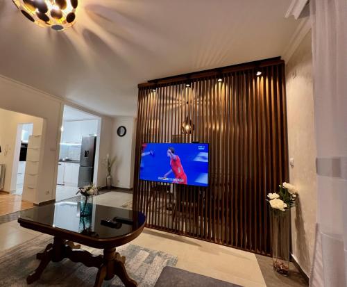 TV a/nebo společenská místnost v ubytování Stepa