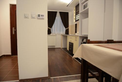 Η κουζίνα ή μικρή κουζίνα στο Apartments Villa Stars