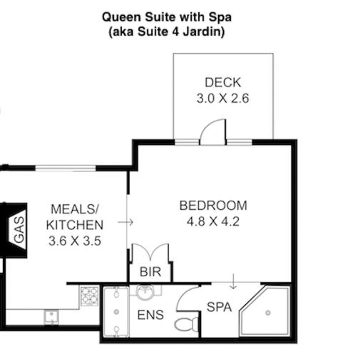 a floor plan of a small house with a room at Belle Le Vie in Sassafras
