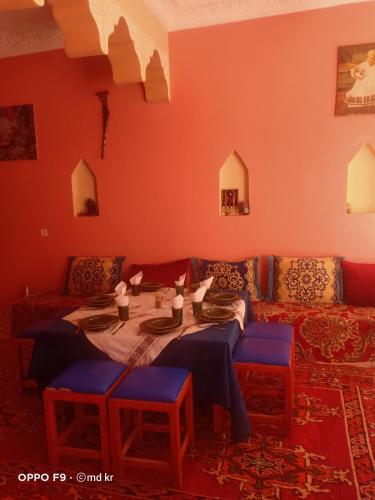 Riad dar Ahlamにあるシーティングエリア