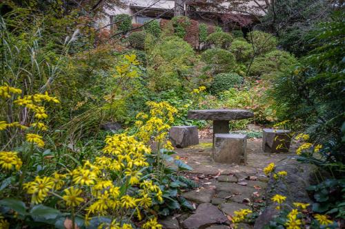 Jardin de l'établissement Jinya Ryokan