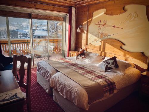 Hôtel Le Labrador 1971にあるベッド