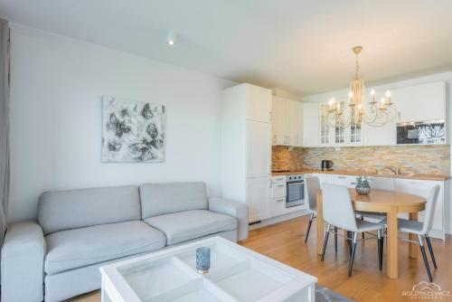 Kuchyňa alebo kuchynka v ubytovaní Horyzont Apartamenty -Apartament Willa Karl- Blisko Centrum
