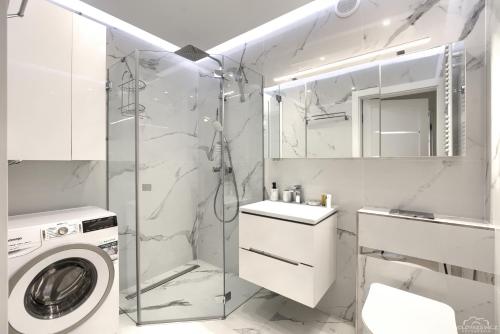 Ένα μπάνιο στο Horyzont Apartamenty - NAVIGATOR- możliwość wykupienia śniadań!!!