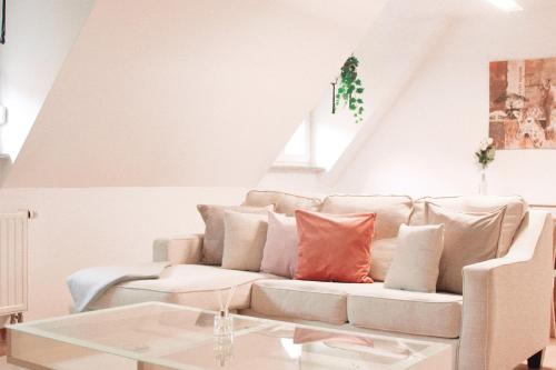 Posezení v ubytování American Ease Apartments - Hahnbach, Vilseck, Weiden