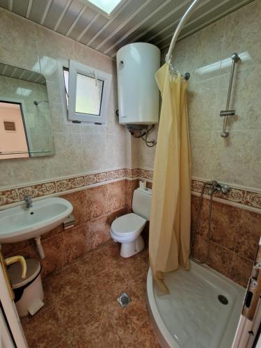 Koupelna v ubytování Villa Izvor