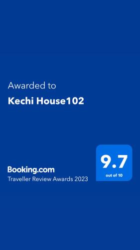 a screenshot of a cell phone with the text upgraded to ketch housecolo at Apartment #102 in aparthotel in Tsaghkadzor