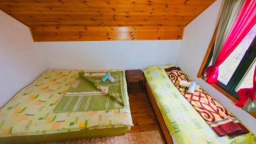 a bedroom with two beds in a small room at Apartments Lux Labovic in Kolašin