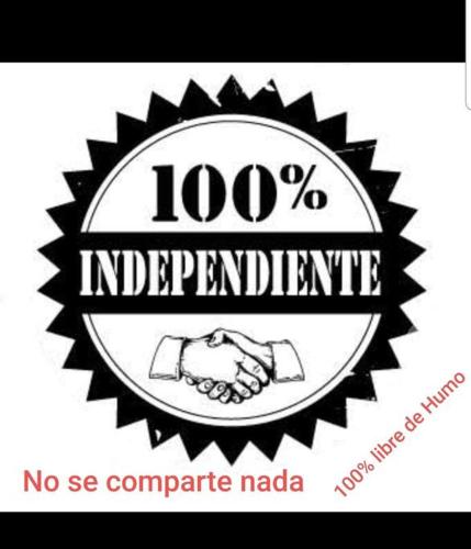 a sign that says percent independence with a hand at Departamento 2 camas matrimoniales K, wifi, Aire acondicionado, estacionamiento cruzando calle in Ciudad Valles
