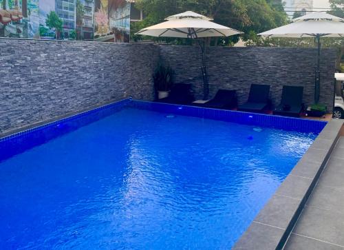 Bazén v ubytování Maya Hotel 3 nebo v jeho okolí