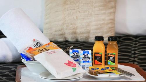 Mad på motellet eller i nærheden