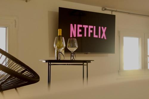 TV a/nebo společenská místnost v ubytování B-Guest House