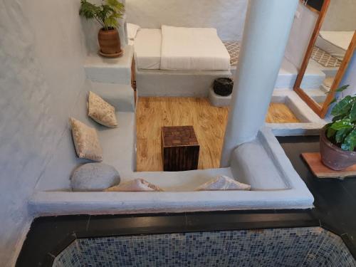 a view of a living room with a couch at Achalaa Resort in Kolhapur