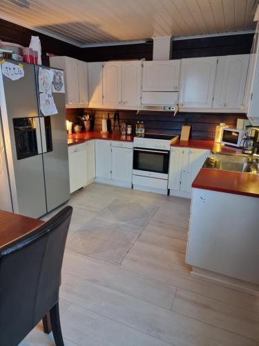 Dapur atau dapur kecil di Costa del Dyrsfjorden