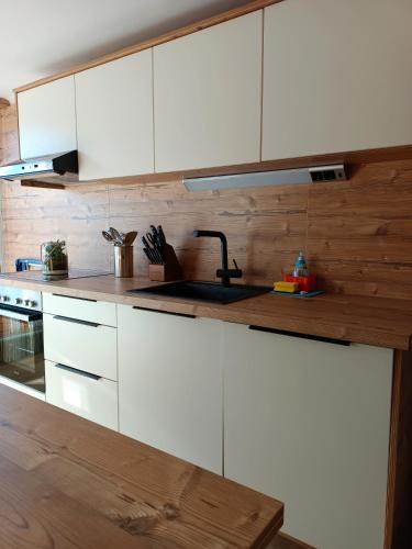 Una cocina o zona de cocina en Ferienwohnung Lemberger