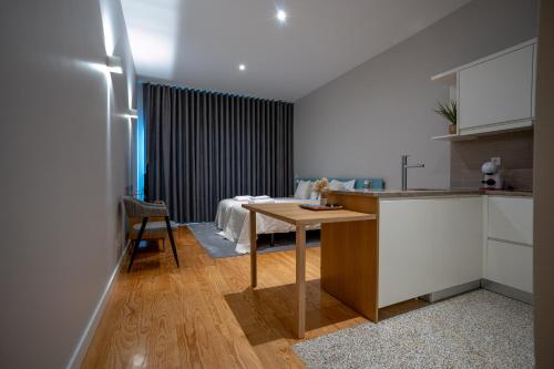 Η κουζίνα ή μικρή κουζίνα στο Oporto Trendy Formosa