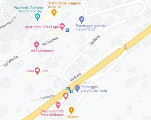 a map of the approximate location of va medical center at Flora in Moltrasio