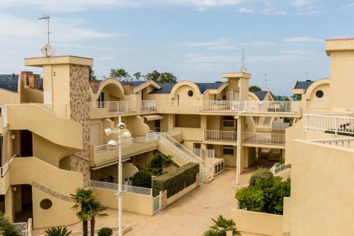 an aerial view of a resort building with balconies at VastoMare - appartamento Vasto Marina in Vasto