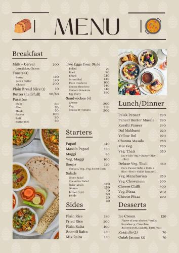 Jídlo v bed and breakfast nebo okolí