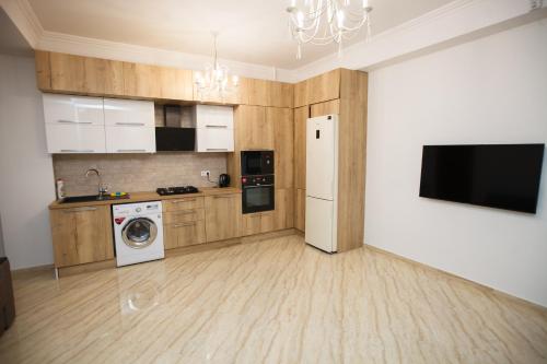 Dapur atau dapur kecil di Luxury Apartment