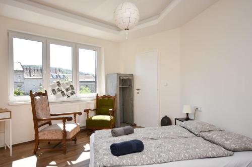 Posteľ alebo postele v izbe v ubytovaní Renovated Stylish Flat at the Castle&Metro