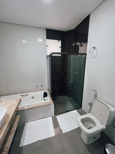 Koupelna v ubytování Hotel Esmeralda Verde