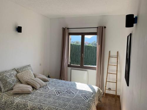 Posteľ alebo postele v izbe v ubytovaní Panorama exceptionnel sur les hauteurs de Propriano