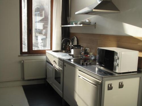 Kuchyň nebo kuchyňský kout v ubytování Apartment Jules & Jim