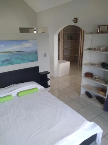 Llit o llits en una habitació de Villa Leocia