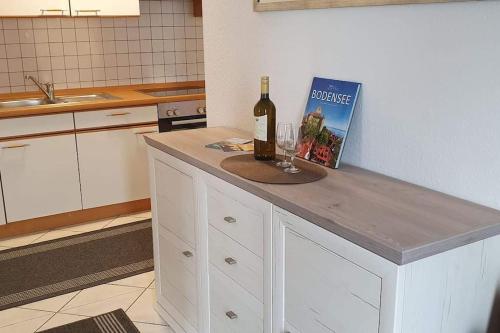 Køkken eller tekøkken på fewo-apfelbluete-bodensee