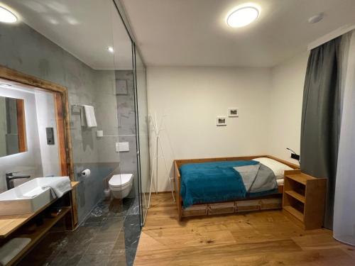 Koupelna v ubytování appartementsKOFLER