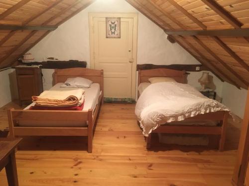 Postel nebo postele na pokoji v ubytování Gîte à la campagne