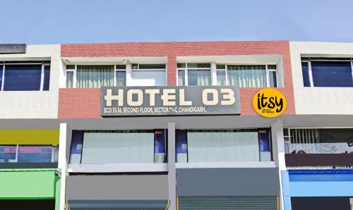 a hotel sign on the front of a building at Itsy By Treebo - O3 in Chandīgarh