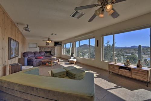 Queen Valley Home with Patio and Mountain Views!