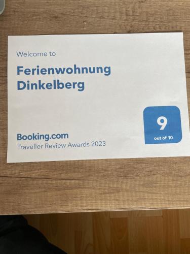 a sign on a door that reads welcome tofernatowninkinginkinginkinginking at Ferienwohnung Dinkelberg in Steinen