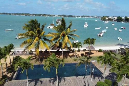 Grand Baie Villa des amis sur la plage.