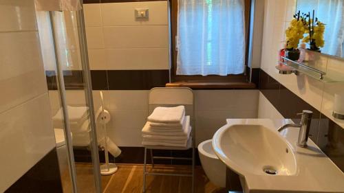 Koupelna v ubytování Casa Rosetta