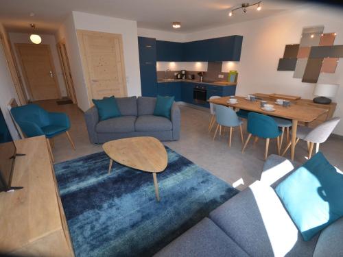 Appartement familial de luxe, centre station, 6 pers., 2 sdb, terrasse, parking, WIFI, linge inclus - FR-1-623-179