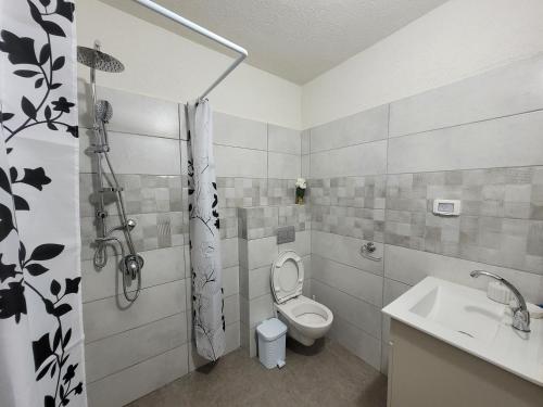 Koupelna v ubytování Akhva Accommodation Unit-אחווה יחידת אירוח