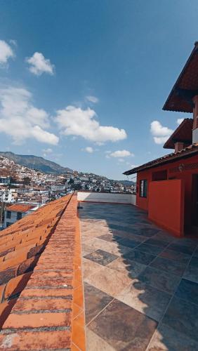 a view from the roof of a building at Hotel el Ángel Taxco in Taxco de Alarcón