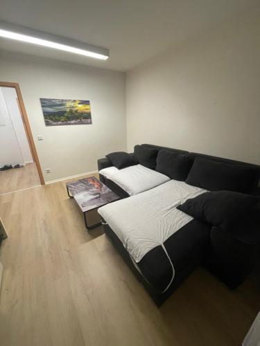 a living room with a couch and a bed at Apartments Mainz in Mainz