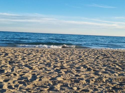 a sandy beach with the ocean in the background at Hotel BH San Francisco Alicante in Alicante