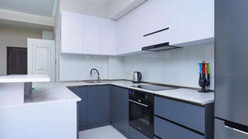 Dapur atau dapur kecil di Apart-hotel on Koghbatsi 16