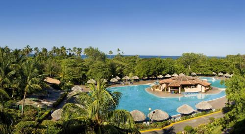 an aerial view of a pool at a resort at Barceló Montelimar All Inclusive in Montelimar