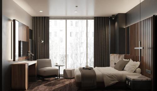Ένα ή περισσότερα κρεβάτια σε δωμάτιο στο Second Suit Hotel